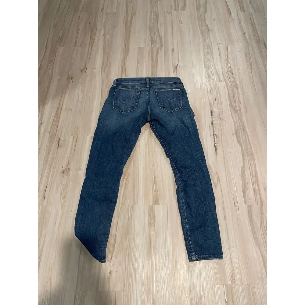 Hudson Krista Skinny Crop distressed jeans size 27